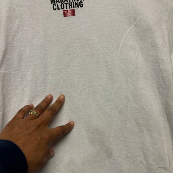 Puma The Marathon Clothing Shirt Hustle Rap Graphic Logo Athletic Men Large - Picture 6 of 9